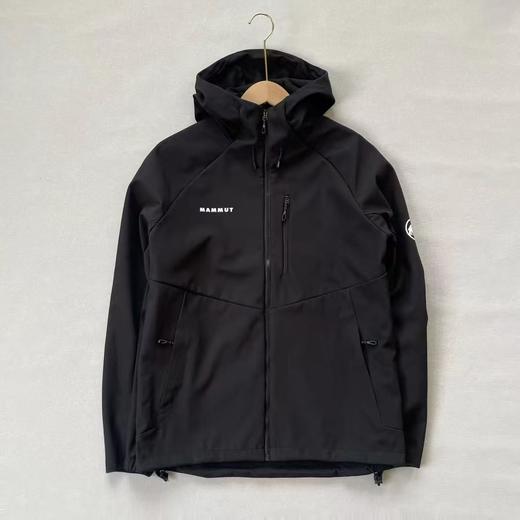 猛犸秋冬红标刺绣透气防风防泼水加绒加厚保暖软壳冲锋衣男外套 商品图0