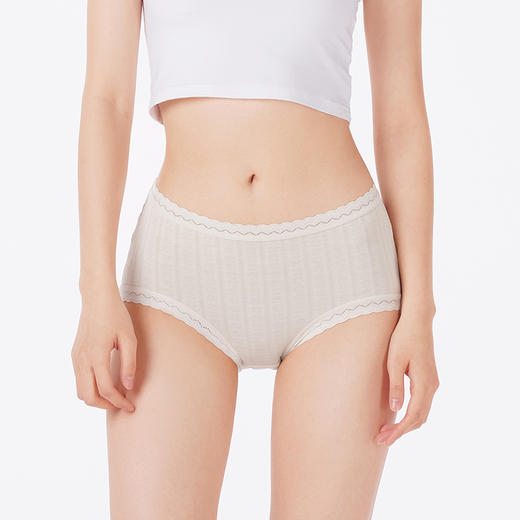 都市丽人内裤舒肤棉平角裤RC提花女士内裤LKT3G1 商品图1