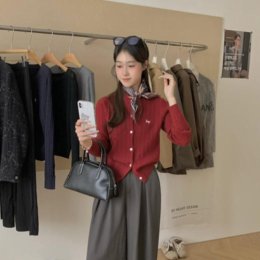 【2024秋冬针织衫】佐姿莎 针织毛衣开衫外套合集 V领/圆领  春秋冬3季可穿 商品图12