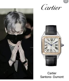工厂原装 ~男女款官网同步在售~卡地亚Santos-Dumont山度士玫瑰金皮带手表 大的32mm
小的29mm大表盘小表盘K家手表