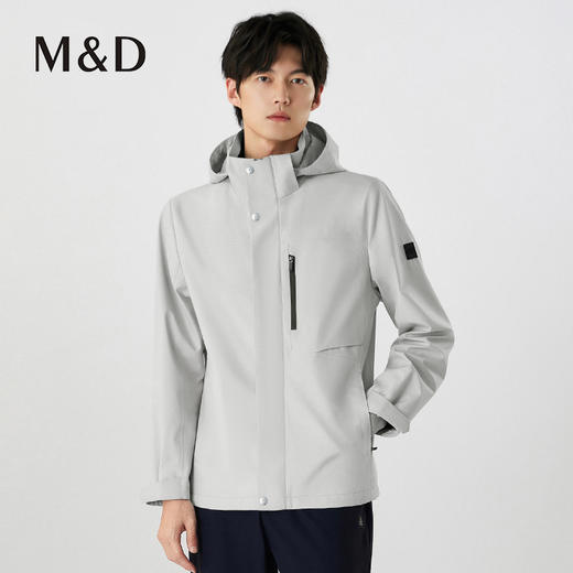 【名盾】冲锋衣式风衣，可拆卸连帽设计，三防黑科技面料MXCL43651B 商品图1