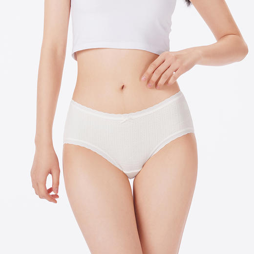 都市丽人内裤舒肤棉平角裤RC提花女士内裤LKT3F5 商品图1