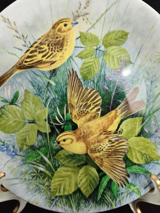 英国皇家道尔顿限量鸟类骨瓷赏盘，由Maurice J. Pledger创作的树篱间的鸟系列 商品图4