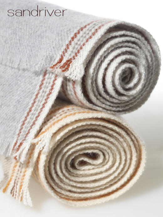 西藏手工氆氇羊绒撞边围巾SJF96P813N 商品图2