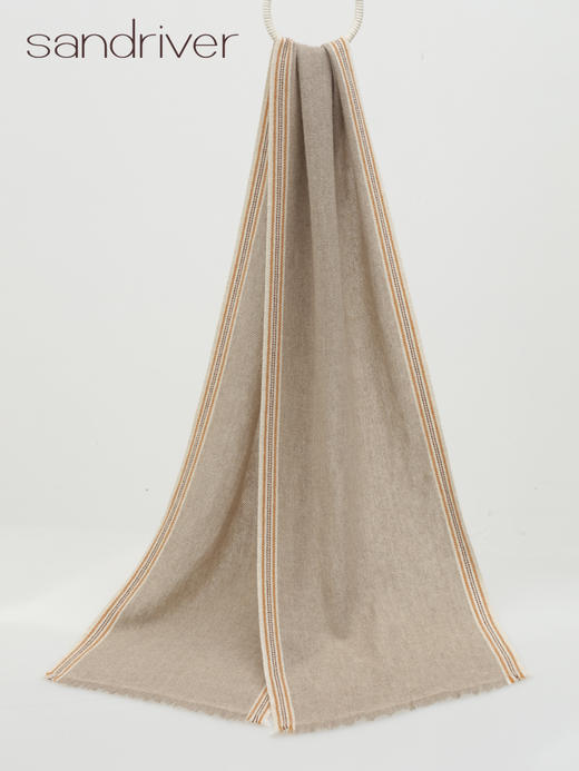 西藏手工氆氇羊绒撞边围巾SJF96P813N 商品图0