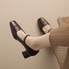DFuse迪芙斯2024秋新款法式复古玛丽珍鞋粗跟小香风中跟单鞋女DF431117AC 商品缩略图5