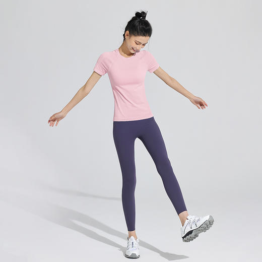 Leorrey/乐拉轻盈一体织高弹透气轻薄夏季短袖 商品图2