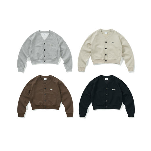 714street潮牌V领开衫外套女2024春秋新款情侣装休闲复古卫衣 商品图4