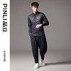 PINLI品立2024秋季新款烫钻尖领花卉金属烫片休闲长袖衬衫男衬衣BG243113041 商品缩略图1