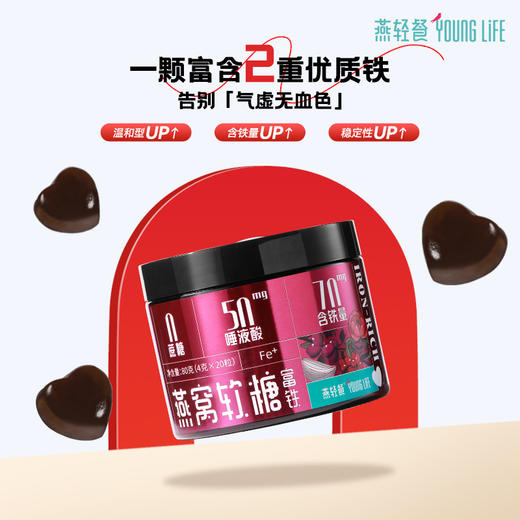 燕轻餐 富锌富铁燕窝软糖 开盖即食无添加燕窝软糖果美味好吃滋补 商品图5