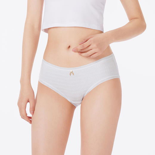 都市丽人内裤舒肤棉三角裤棉提花女士内裤LKT5H6 商品图1