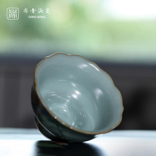 问鼎鼎青系列高足花口杯（花卉） 商品图4