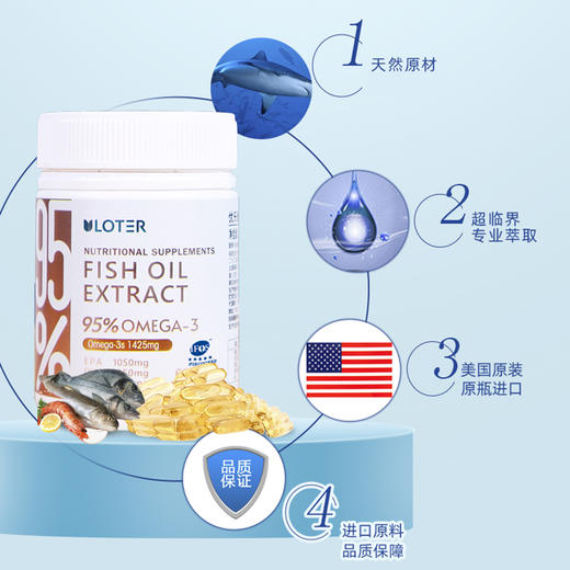 优乐驰®鱼油提取物2g*60粒/瓶 商品图1