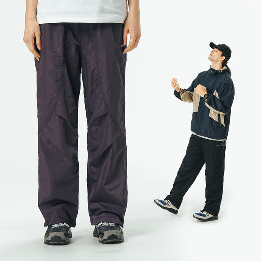 714street潮牌男士防水休闲裤2024夏装新款直筒裤男女薄款裤子 商品图1