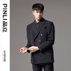 PINLI品立秋季新款新中式钉珠花休闲西服男士结婚小西装外套B243106034 商品缩略图3