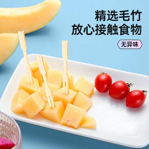 【一次性竹制水果叉】 竹制水果叉 自用、待客都好用 商品图3