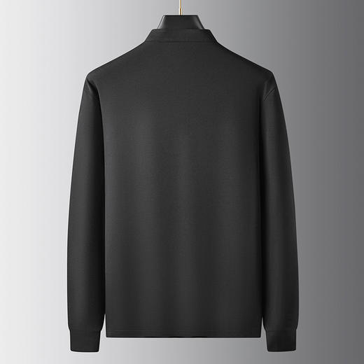 【莫代尔】【立领小盘扣】【新款DDA】大依优型大码长袖Polo衫翻领加肥加大肥佬休闲商务宽松透气上衣打底 商品图2