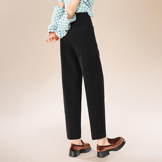 MYX-HWM-6075-Y灯芯绒厚款哈伦裤时尚气质女装高腰小脚裤气质优雅秋冬款长裤 商品图2