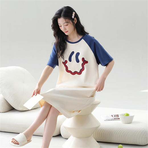 康妮雅女式短袖睡裙 421622548 商品图1
