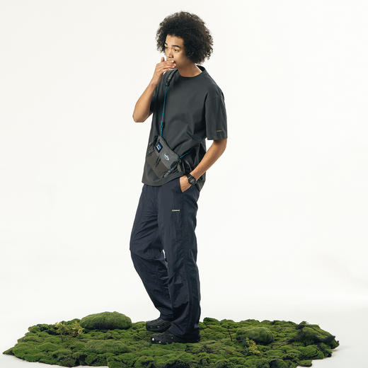 714street潮牌男士防水休闲裤2024夏装新款直筒裤男女薄款裤子 商品图3