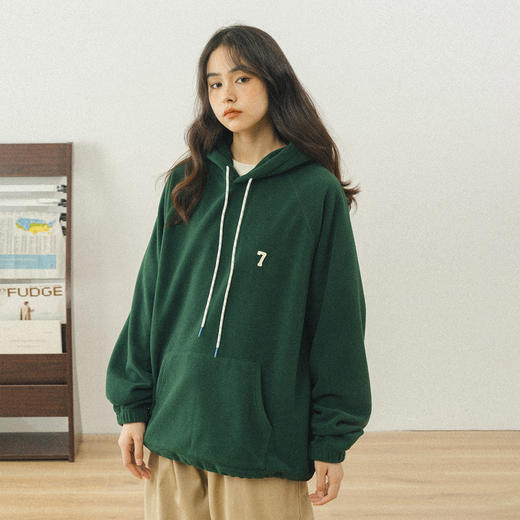 714street美式加绒卫衣男女秋冬潮牌情侣装男生摇粒绒外套保暖衣 商品图3