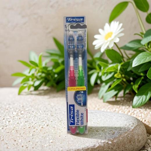 TRISA健齿白牙刷两支装-软毛 2支装 商品图0