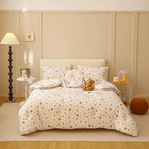 【热卖推荐】自然醒A类婴儿级牛奶针织棉大豆被芯春秋冬被四季通用空调被加厚单人儿童学生宿舍棉被褥YBY 商品图1