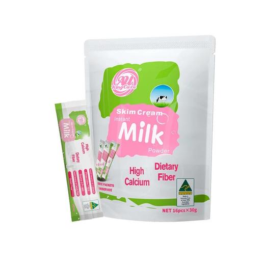 珍澳澳洲进口高钙脱脂速溶奶粉便携独立小条装成人青少年480g 商品图3