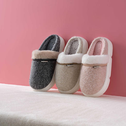 【远梦】女棉拖（呢绒系列）YM2412 商品图0