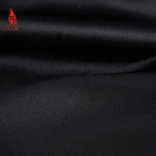 SAINTJOY/上久楷女式宋锦马甲 貂绒丝绵马甲 黑金绿 CY1044207001 商品图6