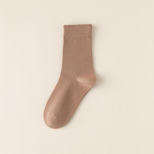 【YW】无忧购（19元5双，29元10双）日系复古竖条纹简约百搭中筒堆堆袜8156（截单后7天发货) 商品图5