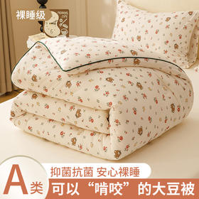 【热卖推荐】自然醒A类婴儿级牛奶针织棉大豆被芯春秋冬被四季通用空调被加厚单人儿童学生宿舍棉被褥YBY