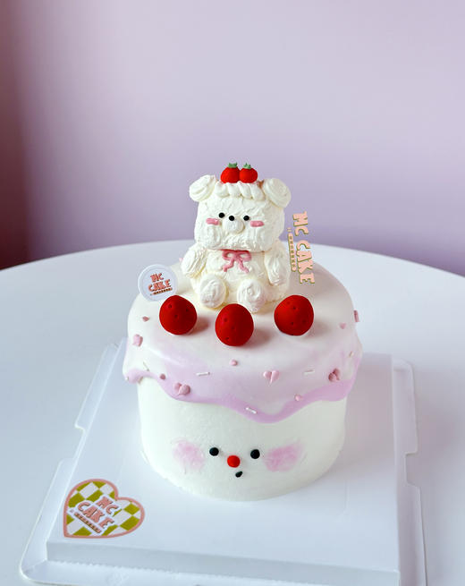 粉色可爱小熊蛋糕 商品图1