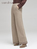 青海羊绒手钩相拼宽腿裤SJF96K310N 商品缩略图2