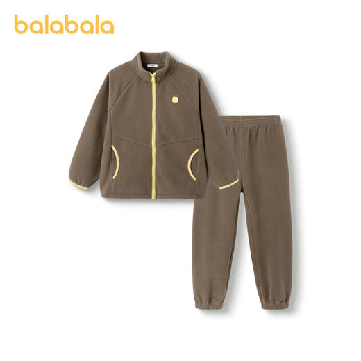 巴拉巴拉儿童睡衣套装冬季加厚摇粒绒男女童家居服套装可外出保暖 商品图4