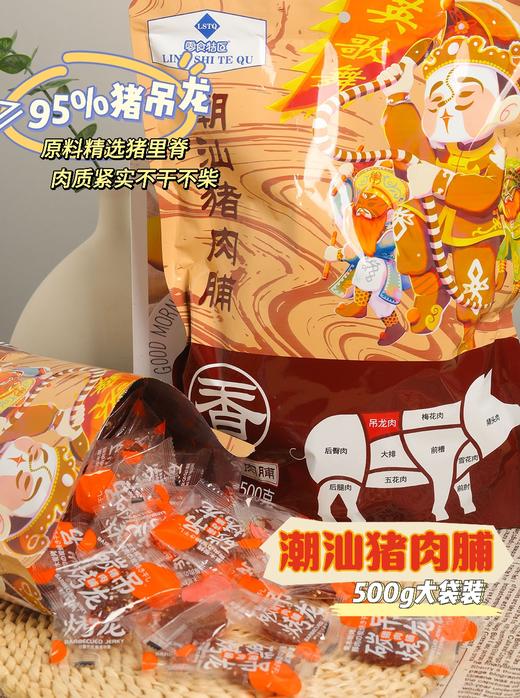 【零食特区 潮汕猪肉脯】肉质紧实 软硬适中 碳烤工艺 500g/袋 商品图0