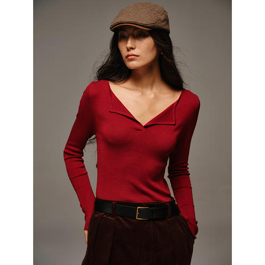 【活动商品，不退不换】可可推荐 复古英伦范 老钱风前进帽 日系复古灯芯绒 中性格调羊毛 休闲时尚针织 岁月时光羊皮 弯檐设计 文艺百搭 商品图7