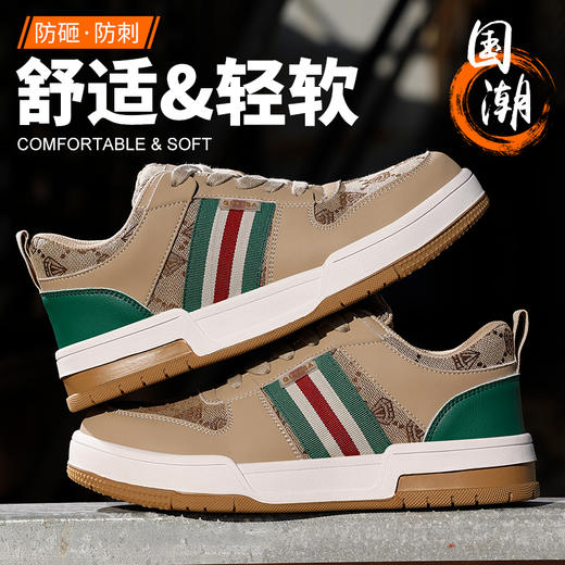 劳保鞋男防砸防刺安全休闲橡胶底四季款帆布钢包头加宽 商品图3