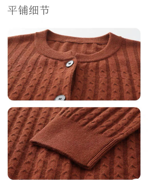 皮尔卡丹毛衫 秋冬季新款绵羊毛宽松保暖气质显瘦圆领女软糯风上衣毛衣 商品图2