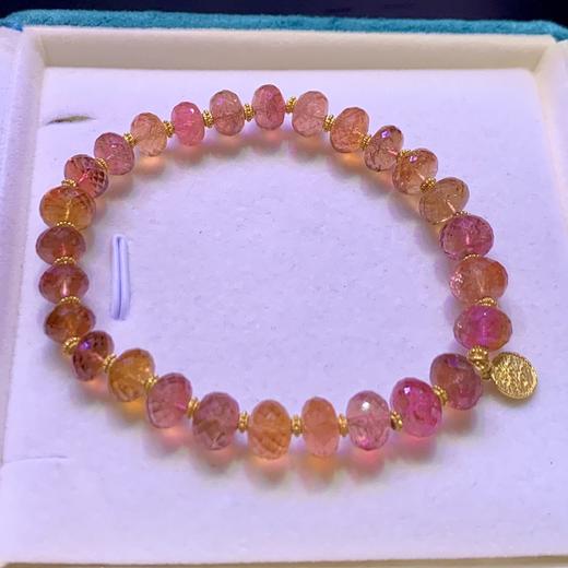 7-5mm芬达橙碧玺手链 商品图0