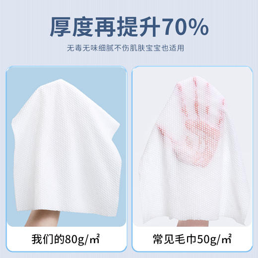 「9.9到手14粒！买2送1」压缩毛巾一次性洗脸巾盒装加厚纯棉洁面巾出差旅行便携式酒店毛巾居家布艺 商品图3