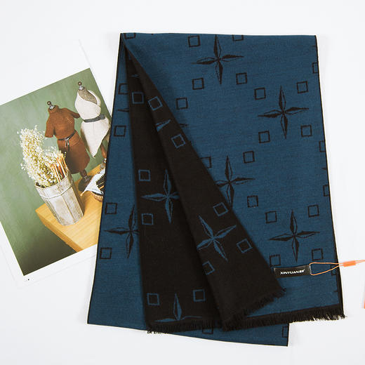 鑫缘 全真丝拉绒围巾 HB4609A 商品图4