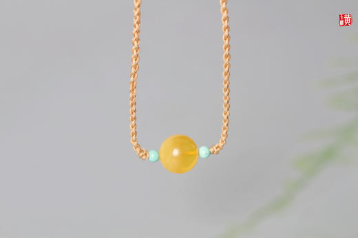【浪漫星河】蜜蜡圆珠项链 商品图2