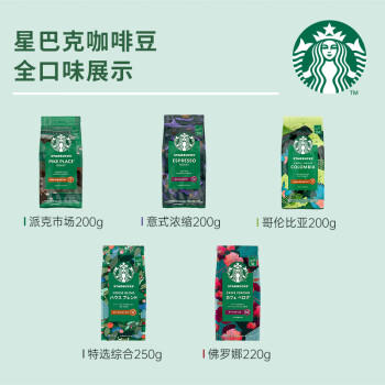 星巴克（Starbucks）意式浓缩咖啡豆200g 深烘100%阿拉比卡豆手冲黑咖啡 油脂丰富 商品图3