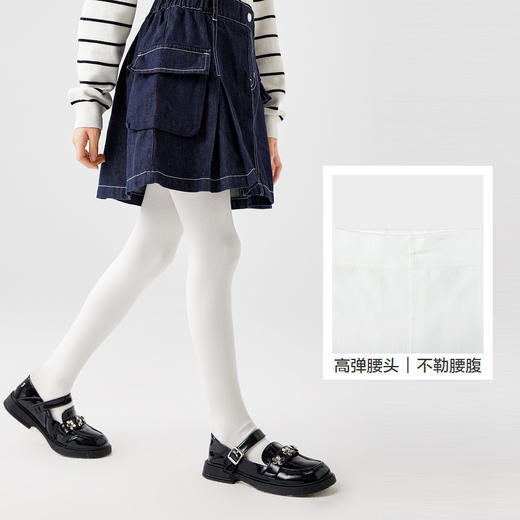 巴拉巴拉女童连裤袜冬季加绒加厚儿童打底袜中大童舞蹈袜保暖袜子 商品图3