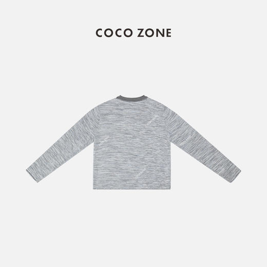 COCO ZONE高级感圆领条纹毛针织衫复古坑条纹毛衣24C10246 商品图1