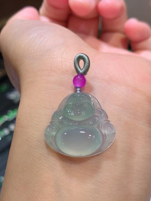 高冰翡翠佛公挂件 商品图1