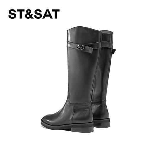 【绒里可选】星期六经典简约显瘦百搭高筒骑士靴SSC4117344/SSC4119344 商品图7