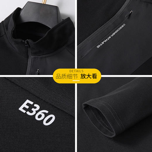 【新款DK】大依优型大码立领拉链长袖卫衣加肥加大肥佬休闲宽松透气上衣打底男士胖子 商品图1