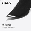 星期六气质尖头细高跟显瘦时装靴SSC4116318 商品缩略图9